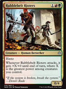 Rubblebelt Rioters (FOIL)