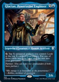 Glacian, Powerstone Engineer (FOIL-Etched)