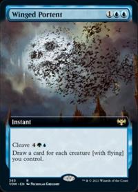 Winged Portent (Extended Art) (FOIL)