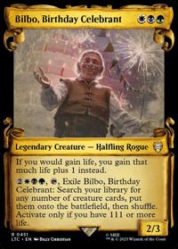 Bilbo, Birthday Celebrant (Scroll Showcase) (Silver FOIL)