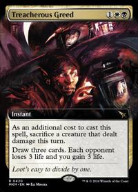 Treacherous Greed (Extended Art) (FOIL)