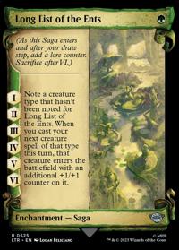Long List of the Ents (Scroll Showcase) (FOIL)
