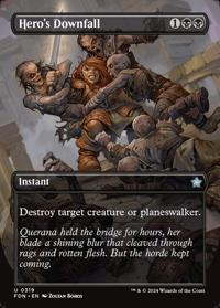 Hero's Downfall (Borderless) (FOIL)